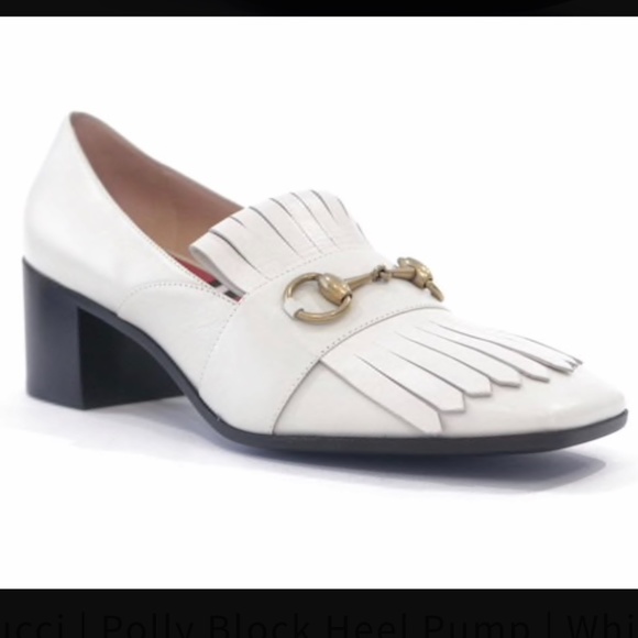 Authentic New Gucci Polly Block Heel Pump … - Picture 1 of 7